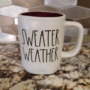 NWT Rae Dunn "Sweater Weather" Approximately 16 ounce oz Ceramic Mug